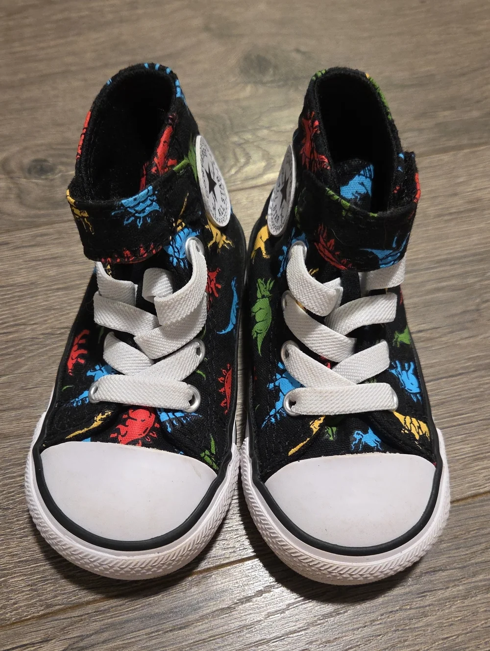 Converse All Star High-Top Dinosaur Sneakers - Picture 2 of 9